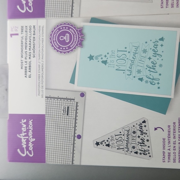 Crafters companion Christmas stamps set of 2 - Picture 3 of 6